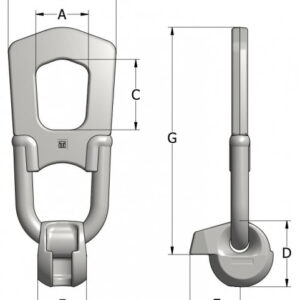 Підйомний зацеп TH2-025
