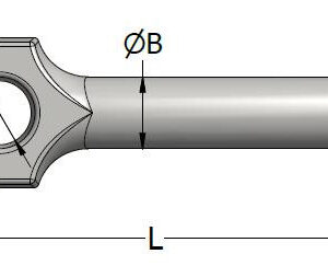 Анкер з круглим вушком O-025-120-TV