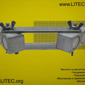 Магнитный крепеж плоский на шарнире МКШ19/2