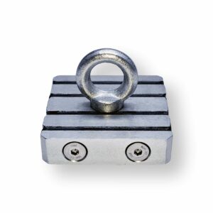 Поисковый магнит двусторонний МППС-500 L90*W90*h22 мм